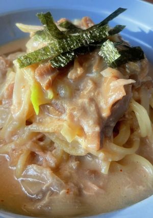 ワンパン明太舞茸クリームパスタ-レシピのメイン写真