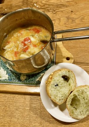 塩麹のリゾットにバゲット#発酵食品は最高-レシピのメイン写真