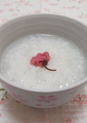 ほっ。桜のお粥-レシピのメイン写真
