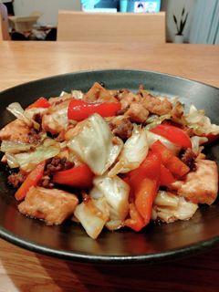 厚揚げとキャベツの味噌炒め-レシピのメイン写真