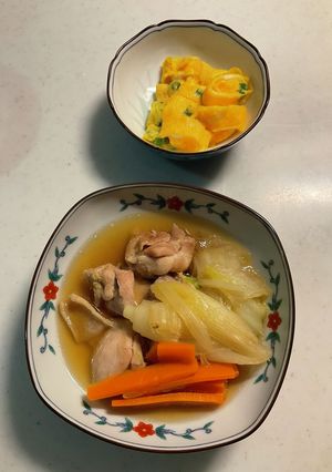 ちゃんこ鍋、葱の玉子焼き-レシピのメイン写真