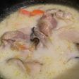 牡蠣と鶏もものミルクスープ
