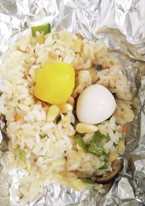 圧力鍋でつくる!豪華☆海鮮おこわ-レシピのメイン写真