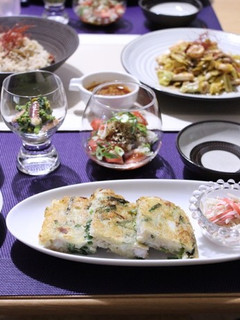 残り野菜でちぢみ☆-レシピのメイン写真