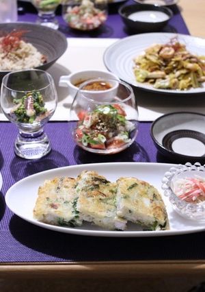 残り野菜でちぢみ☆-レシピのメイン写真