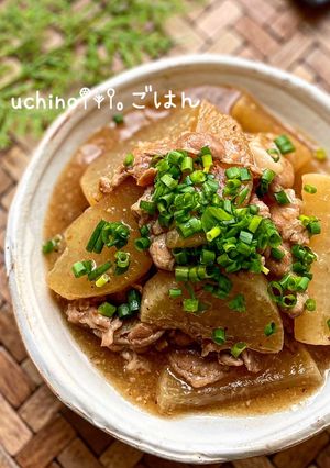 大根と豚バラのこってり味噌煮込み-レシピのメイン写真