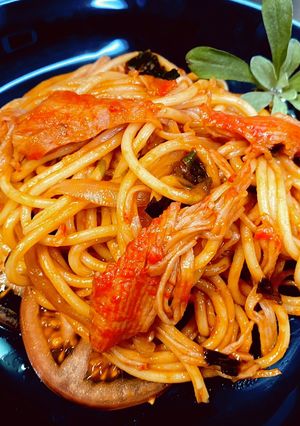 【カニカマ・ナポリタン】-レシピのメイン写真