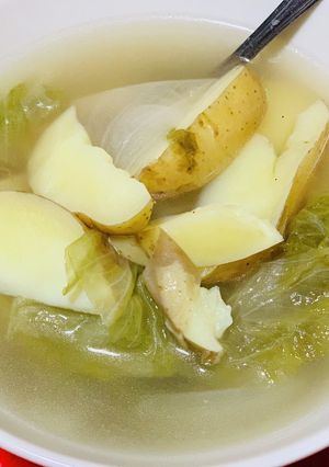 新じゃがとレタスの上湯スープ-レシピのメイン写真