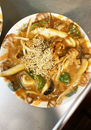 レンジきな粉オイ醤油焼きそば味甘酢酢豚-レシピのメイン写真