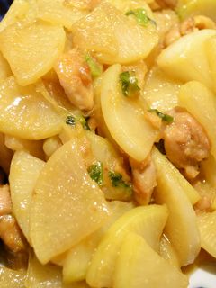 (23/01/27) 鶏と大根の炒め物-レシピのメイン写真