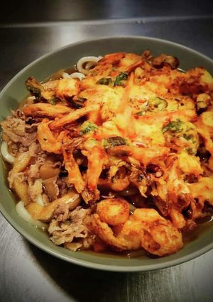 BIGかき揚うどん！❨(@≧↺≦@)❩ノ-レシピのメイン写真