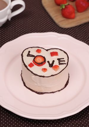ロールケーキで作る2Dケーキ-レシピのメイン写真