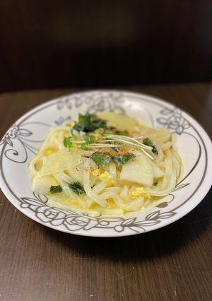 レンジで5分卵わかめうどん-レシピのメイン写真