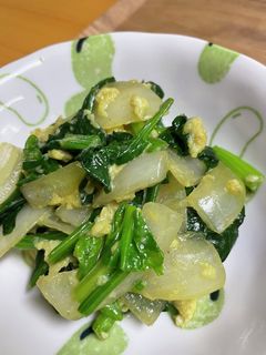 ほうれん草と卵の炒め物-レシピのメイン写真