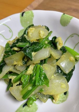ほうれん草と卵の炒め物-レシピのメイン写真