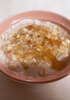 バナナ丸ごと1本!豆乳オートミール-レシピのメイン写真