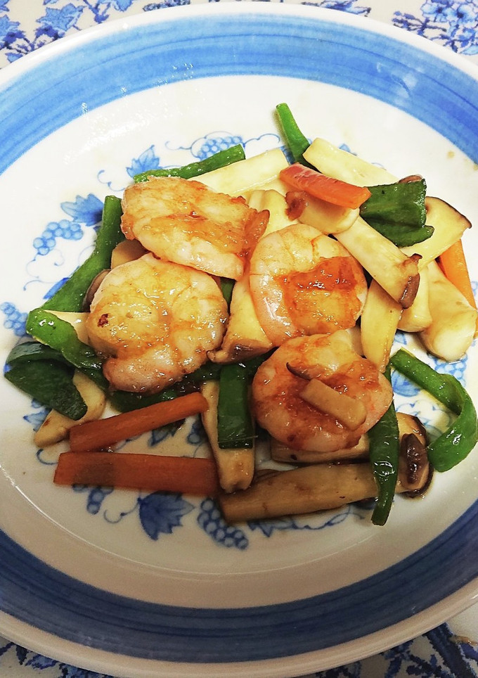 エビと野菜の醤油炒め-レシピのメイン写真