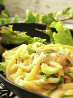 冷凍うどんで5分♪豆乳明太うどん-レシピのメイン写真