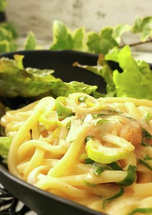 冷凍うどんで5分♪豆乳明太うどん-レシピのメイン写真