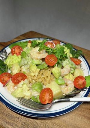 ZENBヌードルえびクリームパスタ-レシピのメイン写真