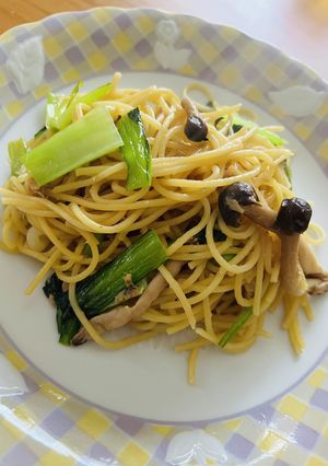 小松菜としめじのツナバター醤油パスタ-レシピのメイン写真