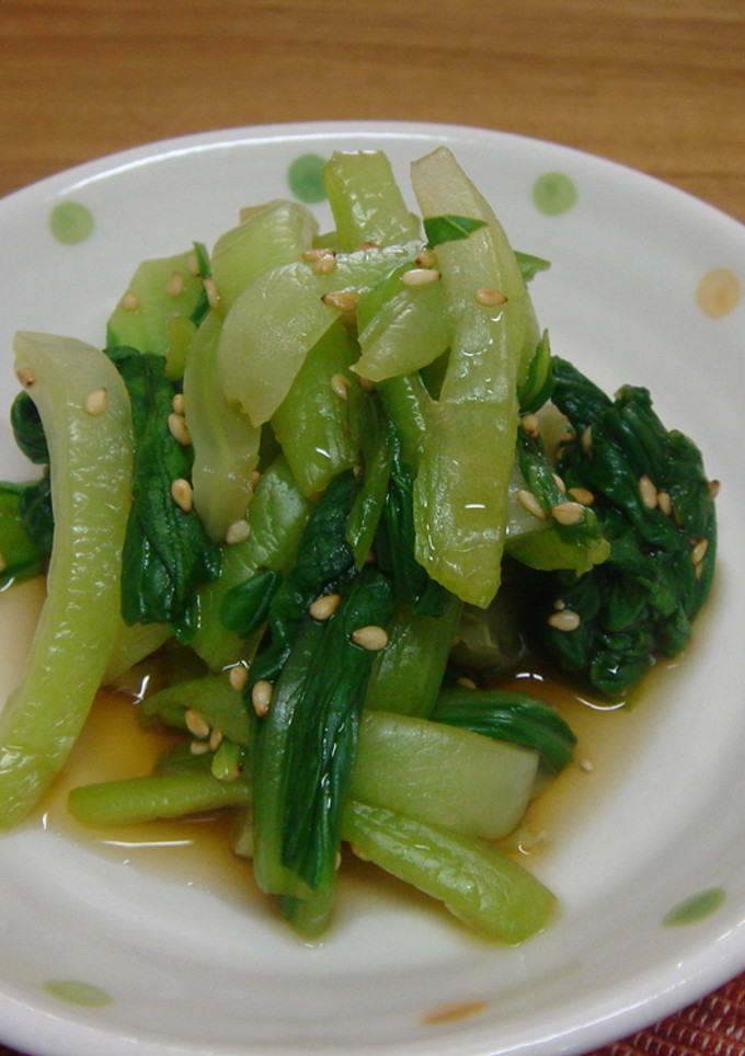 青梗菜のごま酢和え-レシピのメイン写真