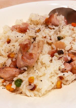 超簡単!ワンパンで大人なチキンライス-レシピのメイン写真