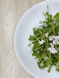 豆苗とカッテージチーズのサラダ-レシピのメイン写真