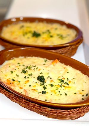 蟹と玉ねぎだけのグラタン（ドリアも♪）-レシピのメイン写真