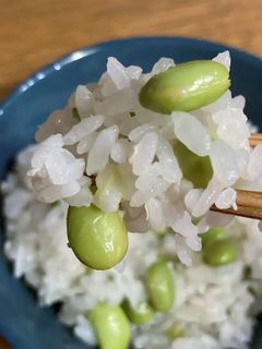 枝豆の塩麹入り炊き込みご飯-レシピのメイン写真