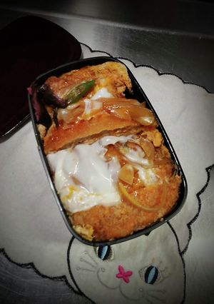 おじさんのカツ丼弁当❨(@≧↺≦@)❩ノ-レシピのメイン写真