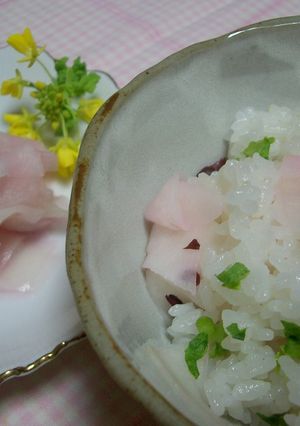 ピンクの桜ご飯-レシピのメイン写真