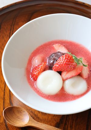 いちご白玉ぜんざい-レシピのメイン写真