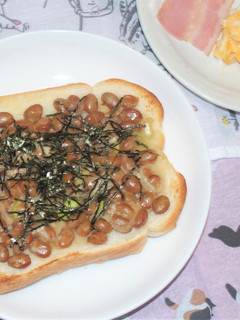 納豆トースト-レシピのメイン写真