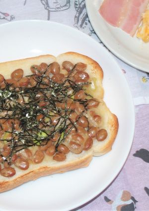 納豆トースト-レシピのメイン写真