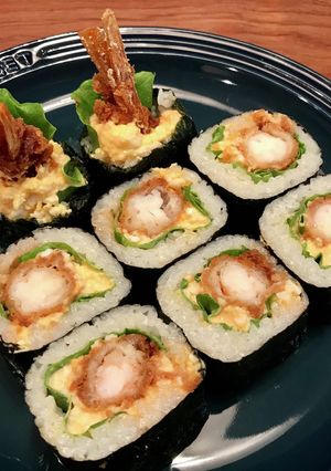 変わり恵方巻エビフライタルタルソース巻き-レシピのメイン写真