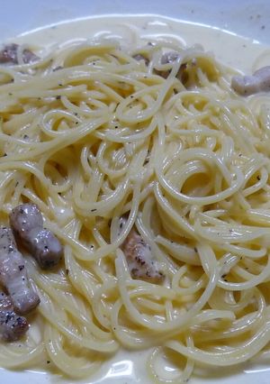 簡単適当！カルボナーラ♪カロリー控えめ☆-レシピのメイン写真