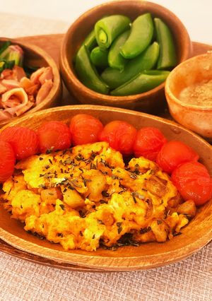 子供が喜ぶ スペイン風 オムレツ カレー-レシピのメイン写真