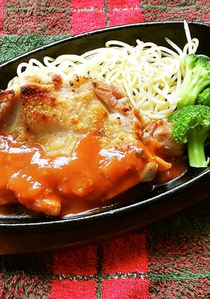チキンソテー!トマトソース♪-レシピのメイン写真