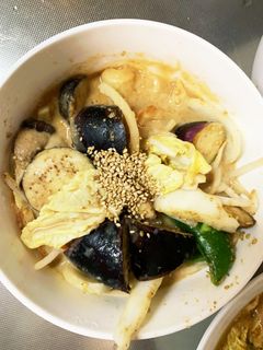 肉無チクワきな粉クリーミーあん野菜炒め-レシピのメイン写真