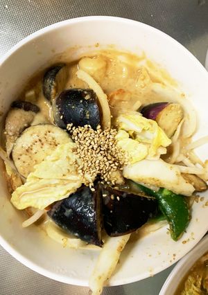 肉無チクワきな粉クリーミーあん野菜炒め-レシピのメイン写真