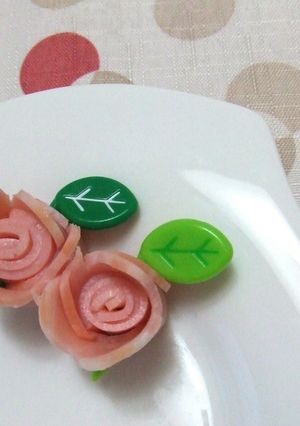 ✿キャラ弁✿ハムでお花✿-レシピのメイン写真