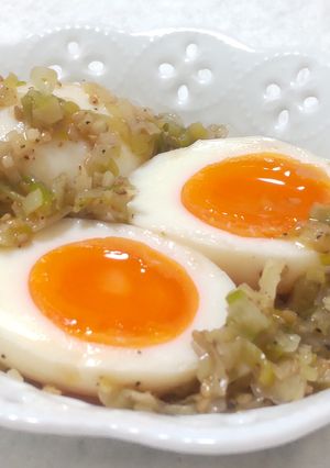 ねぎ塩にんにく の味玉-レシピのメイン写真