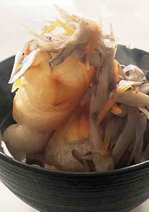 手作り鶏ガラスープのシンプルお雑煮-レシピのメイン写真
