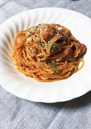 フライパン一つで作れる！ナポリタン-レシピのメイン写真