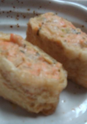 鮭の油揚げ包み蒸し-レシピのメイン写真