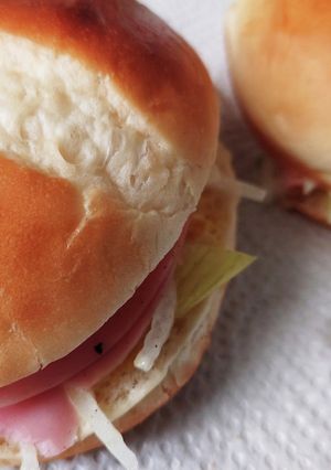 簡単に作れるハム、玉ねぎサンド-レシピのメイン写真