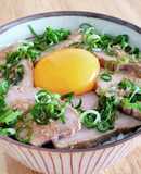 スタミナ満点！手作りチャーシュー丼