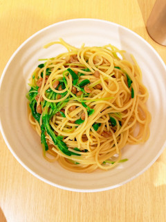 納豆豆苗パスタ-レシピのメイン写真