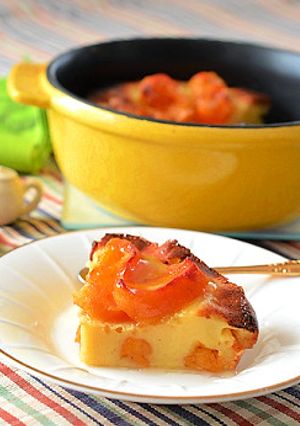 福島産あんぽ柿のクラフティ（焼き菓子）♪-レシピのメイン写真